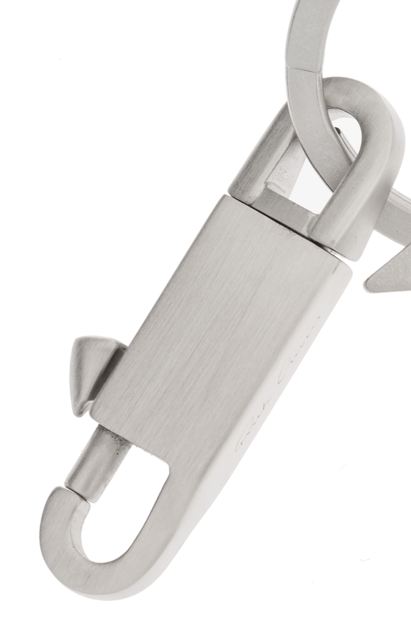 Silver Keychain with logo Rick Owens - SchaferandweinerShops